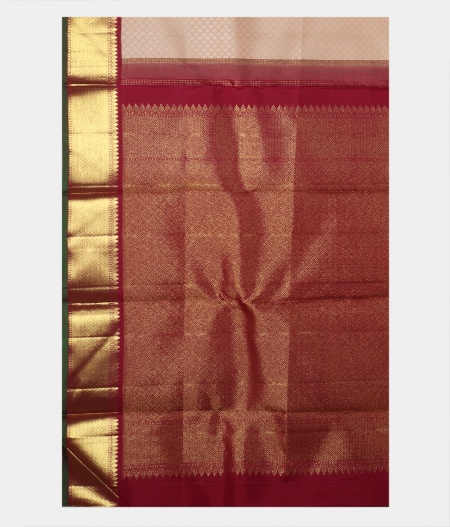 Beige Handwoven Kanjivaram Silk Saree T184561.4