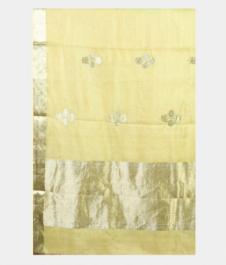 Yellowish Green Banaras Tissue Silk Saree T1932824