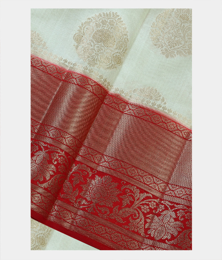 White Chaniya Silk Saree T187113-image