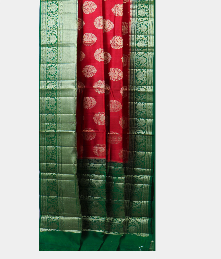 Red Chaniya Silk Saree T1871022