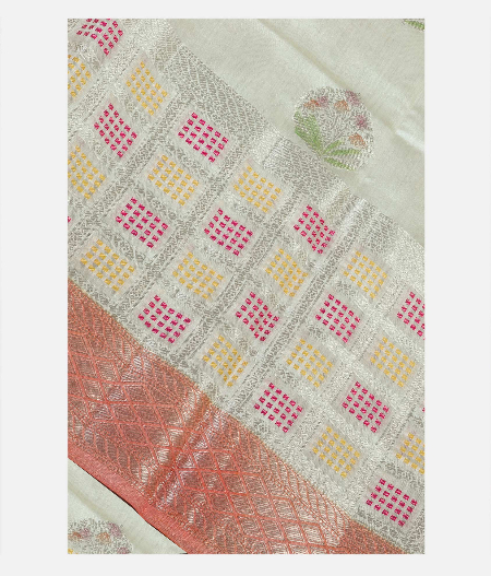 Off White Chaniya Silk Saree T187087-image