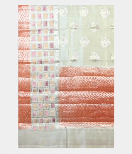 Off White Chaniya Silk Saree T1870874