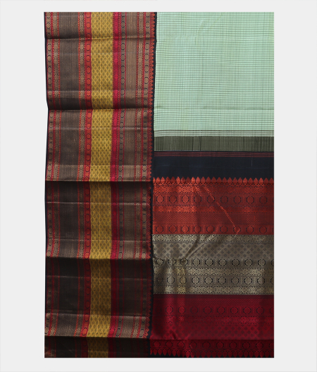 Light Green Handwoven Kanjivaram Silk Saree T1910704