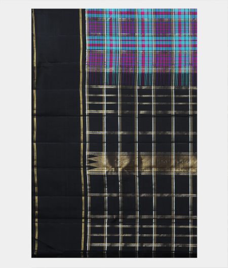 Multicolour Handwoven Kanjivaram Silk Saree T2064624