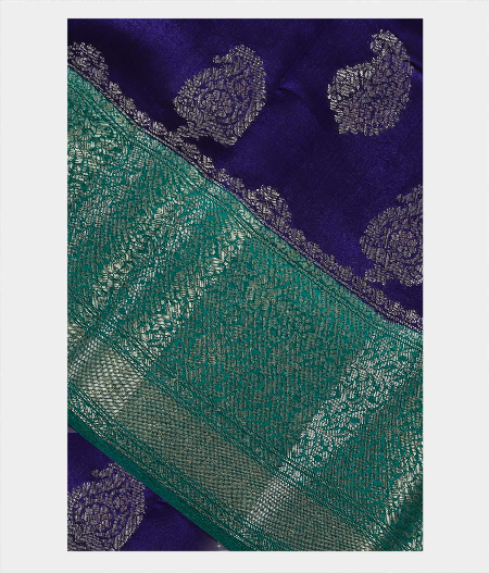 Blue Chaniya Silk Saree T187131-image