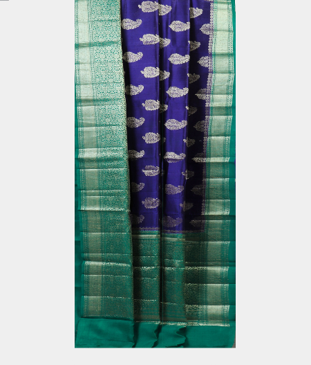Blue Chaniya Silk Saree T1871312