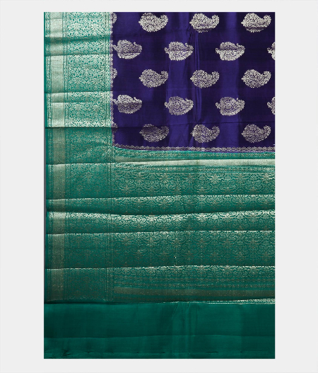 Blue Chaniya Silk Saree T1871314