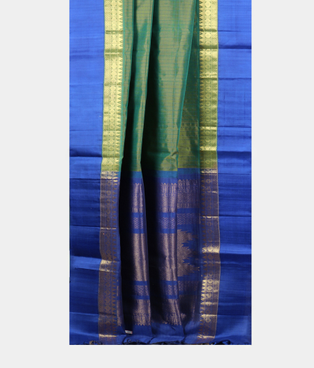 Green Silk Cotton Saree T1744402
