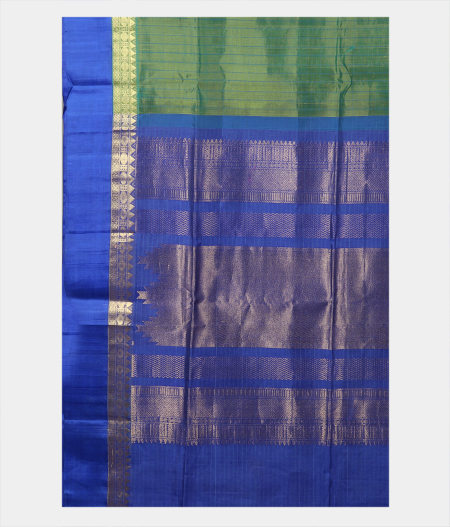 Green Silk Cotton Saree T1744404