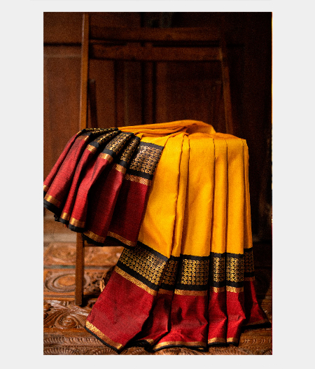 Yellow Handwoven Kanjivaram Silk Saree T186234-image