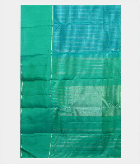 Blue Handwoven Kanjivaram Silk Saree T1928914