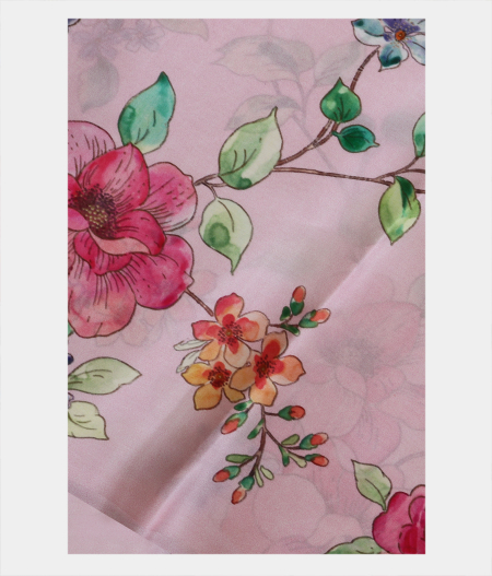 Pink Satin Crepe Silk Saree T197539-image