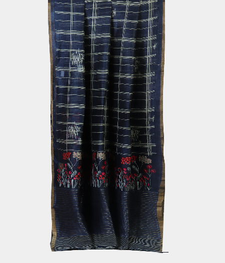 -blue-embroidery-linen-saree-t197921-t197921-b