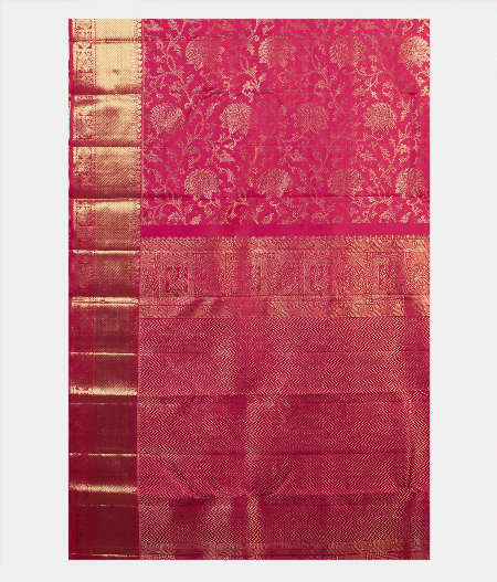 Magenta Handwoven Kanjivaram Silk Saree T1902224