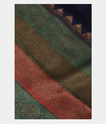 Blue Banaras Tussar Saree T199186-image