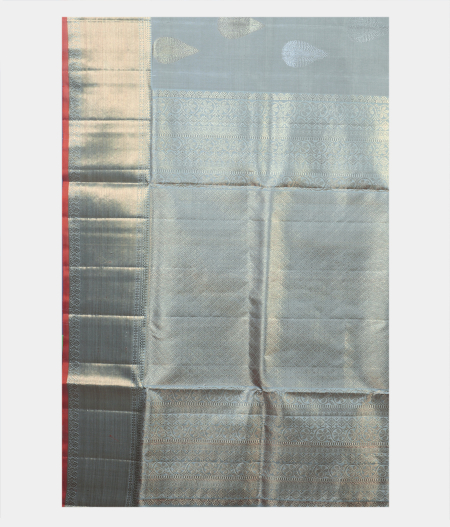 Grey Handwoven Kanjivaram Silk Saree T119854