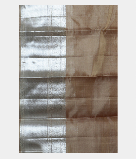 Beige Kora Organza Kanjivaram Silk Saree T1929183