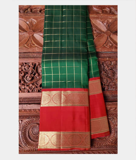 Green Handwoven Kanjivaram Silk Saree T159163-image