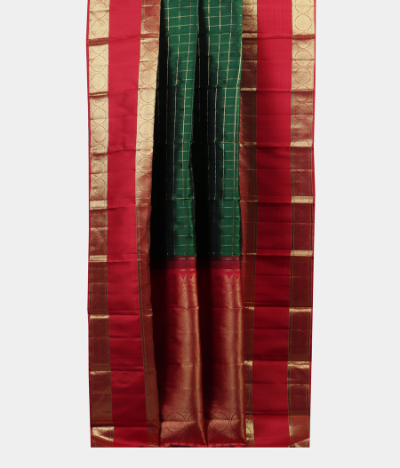 Green Handwoven Kanjivaram Silk Saree T1591632