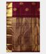 Burgundy Handwoven Kanjivaram Silk Saree T1927384