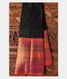 Black Handwoven Kanjivaram Silk Saree T1550291