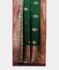 Bottle Green Banaras Tussar Saree T1959112