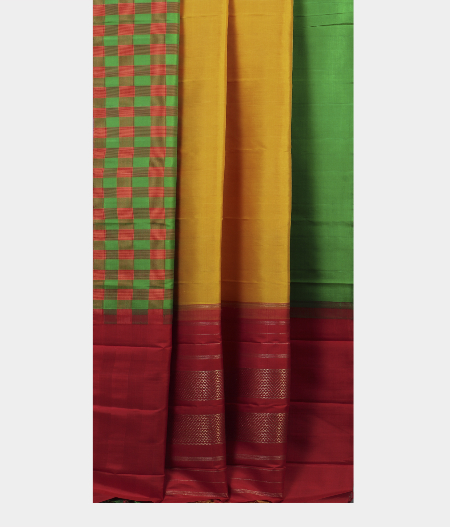 Yellow Handwoven Kanjivaram Silk Saree LJ96022