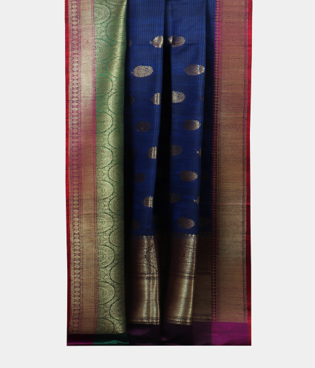 Blue Banaras Tussar Saree T1959252