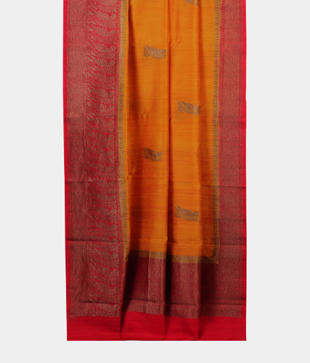 Yellow Banaras Tussar Saree T1846832