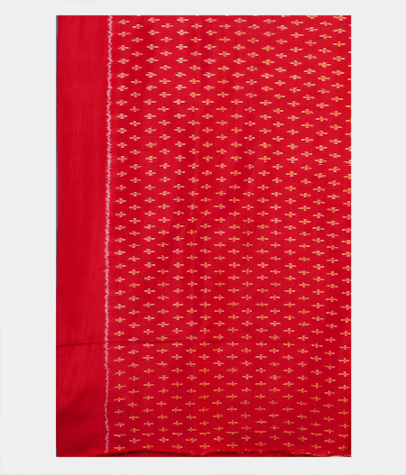 Yellow Ikat Silk Saree T1915723