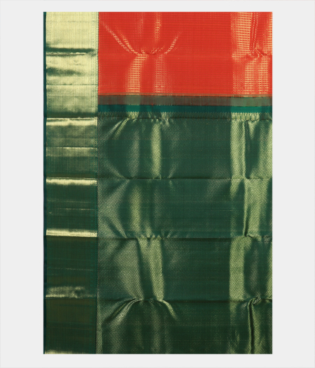 Orange Handwoven Kanjivaram Silk Saree T1631474
