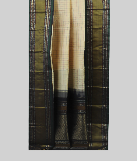 Beige Handwoven Kanjivaram Silk Saree T1967782