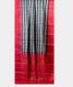 Black and White Handwoven Kanjivaram Silk Saree T1371862