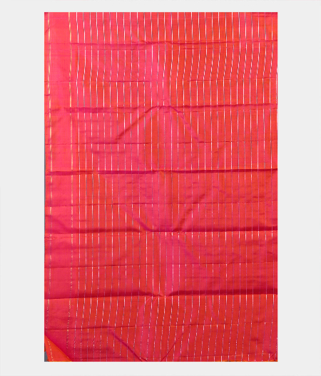 Black and White Handwoven Kanjivaram Silk Saree T1371863