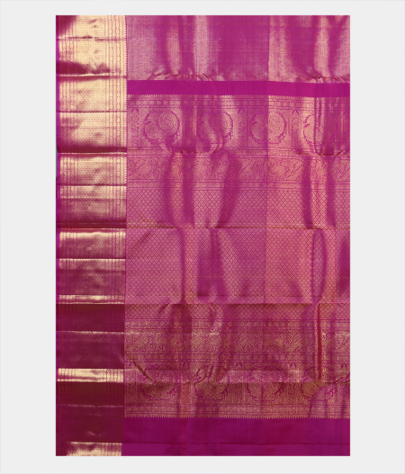 Purple Handwoven Kanjivaram Silk Saree T1901494
