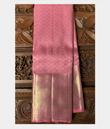 Pink Handwoven Kanjivaram Silk Saree T190219-image