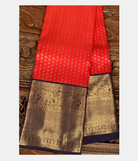 Red Handwoven Kanjivaram Silk Saree T198255-image