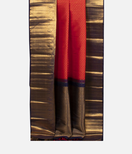 Red Handwoven Kanjivaram Silk Saree T1982552