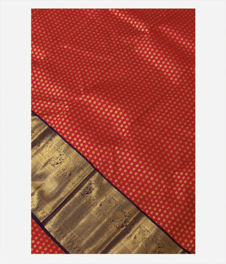 Red Handwoven Kanjivaram Silk Saree T1982555