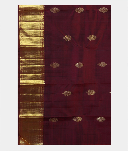 Maroon Handwoven Kanjivaram Silk Saree T1862073