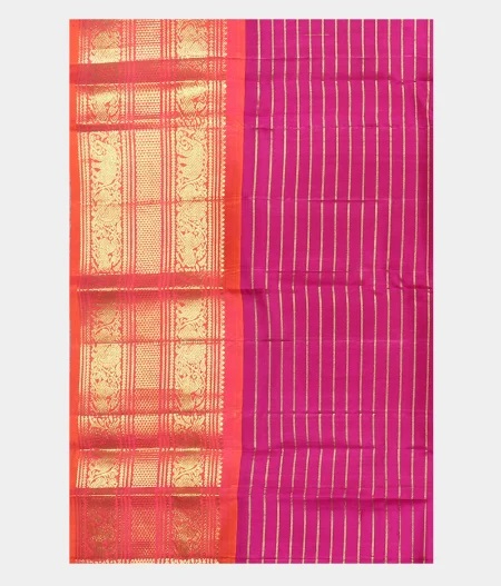 Peacock Blue Handwoven Kanjivaram Silk Saree T2076234