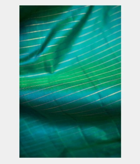 Peacock Blue Handwoven Kanjivaram Silk Saree T2076235