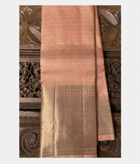 Light Peach Handwoven Kanjivaram Silk Saree T198898-image