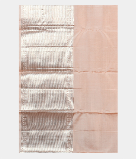 Light Peach Handwoven Kanjivaram Silk Saree T1988983