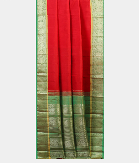 Red Handwoven Kanjivaram Silk Saree T1751502