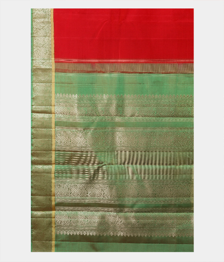 Red Handwoven Kanjivaram Silk Saree T1751504