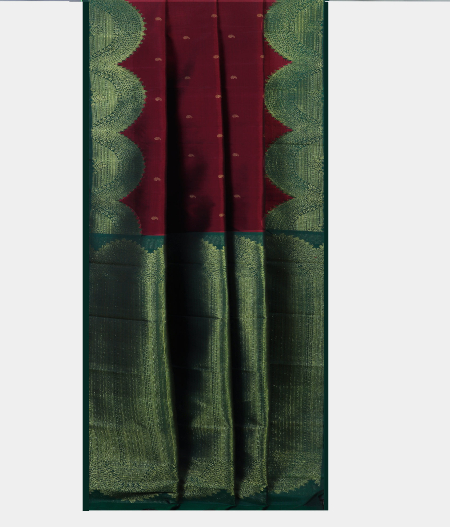  Maroon Handwoven Kanjivaram Silk Saree T1928952