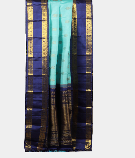 Light Blue Handwoven Kanjivaram Silk Saree T1968032