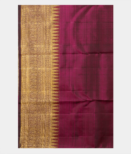 Purple Handwoven Kanjivaram Silk Saree T1919033