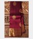 Burgundy Handwoven Kanjivaram Silk Saree T1927381
